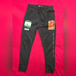 Brooklyn Cloth Women's "Worldwide Sunset"  Black Joggers